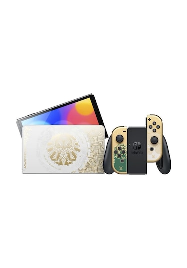 Nintendo Switch OLED Zelda Tears Of The Kingdom Edition Oyun Konsolu (İthalatçı Garantili) Altın
