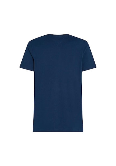 Erkek Hılfıger Color Photo Prınt Tee T-shirt Mavi