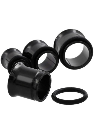 Homyl 36 Parça Kulak Göstergeleri Germe Kiti Fişler Konik 14g Siyah