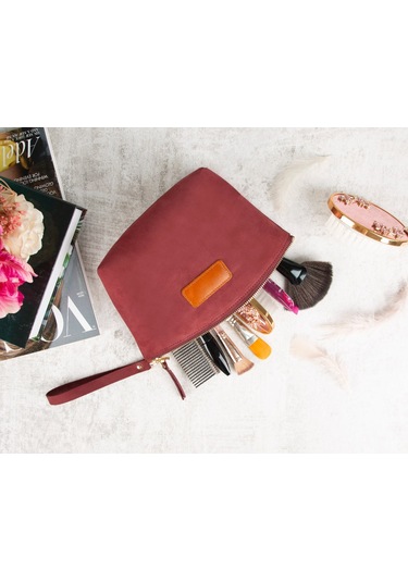 Burgundy Dust Clutch / El Çantası Tarçın