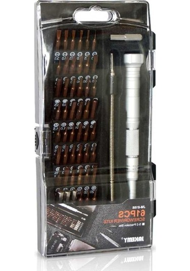 Trendooze Ve Uçları Tornavida Soket Seti S2 M2.5-m4.0 Kiti Jm8166 Jakemy Hassas Bitler 61-in-1 - Kd