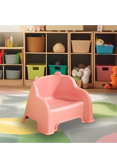 Flybuy Bosphorusboutique Pembe Küçük Tabure, Hafif Destekli Ayak Rz, Suntek Sırt Sabit, Banyo-kullanım İçin Uygun Pembe