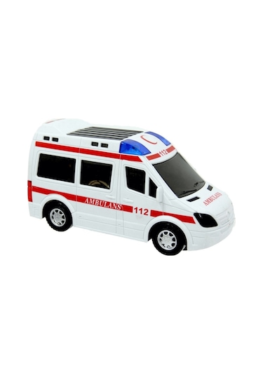 Prestij Oyuncak Pilli Sesli Işıklı 112 Ambulans  Oyuncak