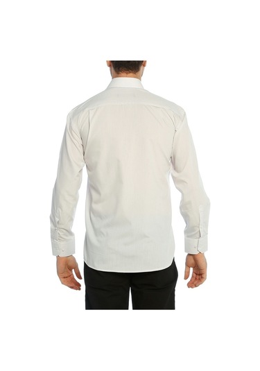 Açık Gri Klasik Kesim Uzun Kol Düz Renk Erkek Gömlek // 150-29 Açık Gri