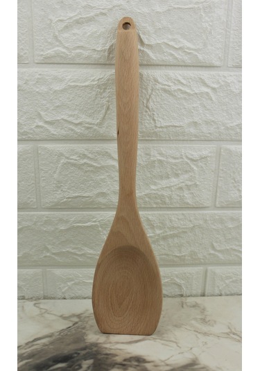 Lüks Ahşap Servis Kaşık Büyük Boy 31cm