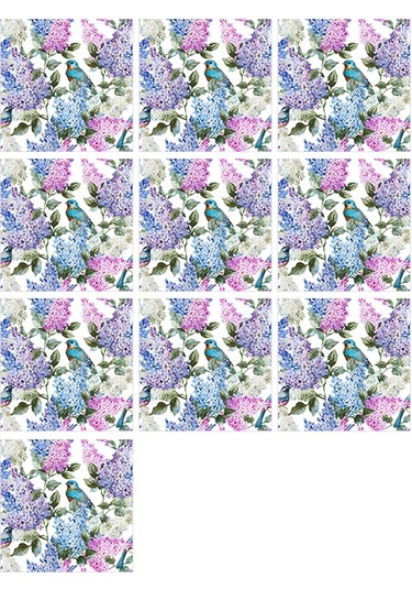 Dianziye Klasik Akdeniz Stili Pvc Otomatik Yapışkan Duvar Çini Sticker 20x20cm 10 Adet - Zengin Dekor Ve Kolay Uygulama Diğer