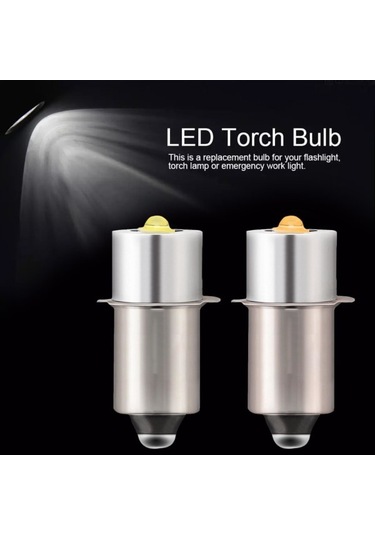 P13.5s Dc6v-24v/3-12v Led Yükseltme Işıkları Beyaz Maglite Bet Lambası - 3-12v Sıcak Beyaz