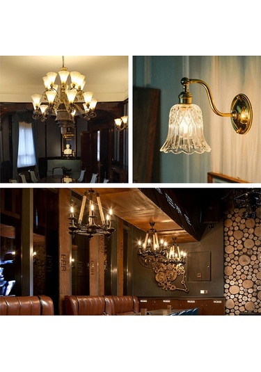 Sones C35 Sabit Akım Titreşimsiz Led Vurgulu Retro Avize Işıkları, Güç: Sharp Ampuller E14-6w 2200k