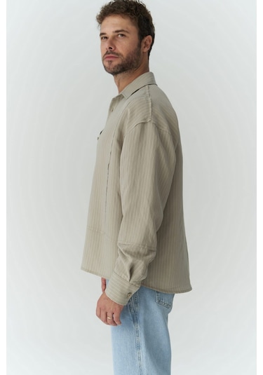 Mai Collection Mai Studios Co. Dylan Soft Haki Erkek Gömlek Haki
