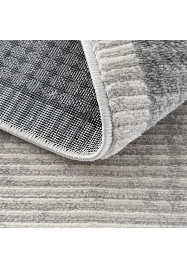 Cool Halı Verona 1902 Gri Salon Koridor Kesme Yolluk Yumuşak Doku Kaymaz Tozmaz Dokuma Makine Halı