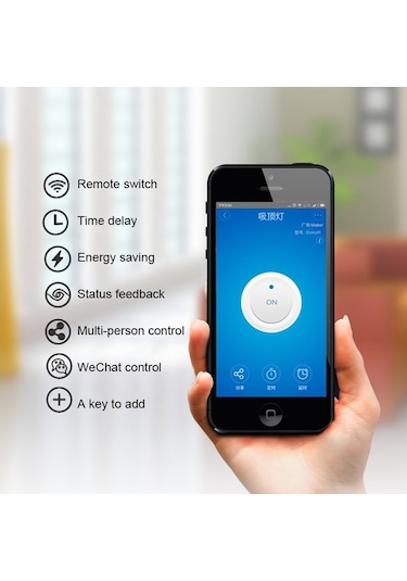 Sonoff 433mhz Dıy Wifi Akıllı Kablosuz Uzaktan Kumanda Zamanlayıcı Modülü Güç Anahtarı, Akıllı Ev İçin 4 Tuşlu Uzaktan Kumanda, İos Ve Android Desteği