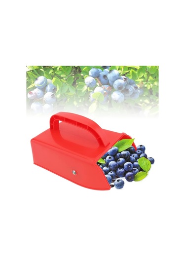 Fochsia Epathchina Kırmızı Metal Taraklı Büyük Kapasiteli Plastik Meyve Toplama Aracı