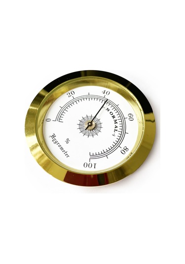 Analog Higrometre Nem Ölçer Humidor Puro Kutusu için Metal Çerçev N11.1836