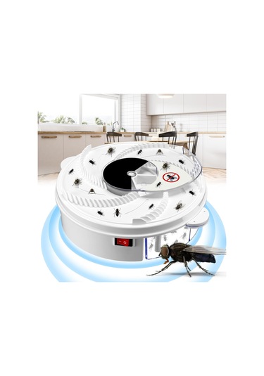 Geekyou Ev İçi Usb Elektrikli Sessiz Sinek Yakalama Aleti - Fiziksel Yöntemle Güvenli Sinek Öldürücü