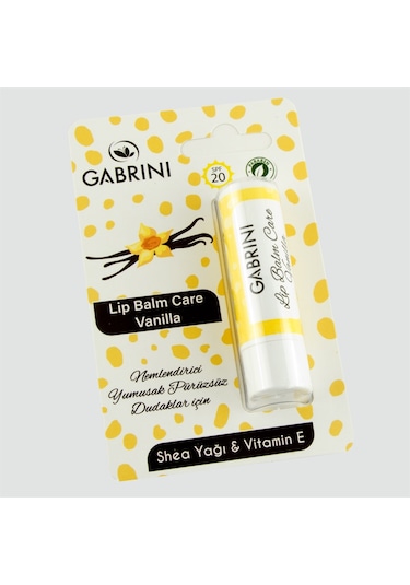 Gabrini Lip Balm Care Vanilla Shea Yağı & vitamin E Dudak Balmı