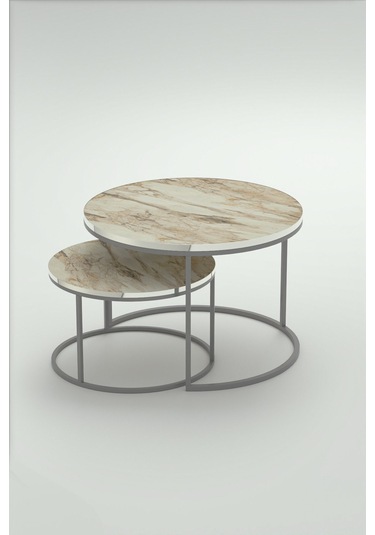 Orta Sehpa Ikili Lüx Specıal Gümüş Efes