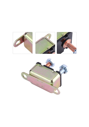 Yaozixa 50a Otomatik Yeniden Ayarlandırtıcı Somun Tipi Devre Kesici - Kamyon, Otobüs, Araçlar İçin Dayanıklı Metal Malzeme F2703