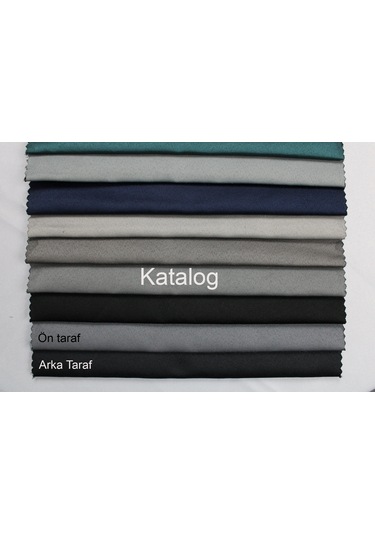 Dauble Blackut Karartma Perde Tek Kanat 1x2 Amerikan Pileli Fon Perde Antrasit - Gri