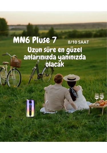 Pluse 7 Mikrofonlu Ses Bombası/yankısız Kablosuz Mik/10 Saat Oynatma/15w 1/2 Mikrofonlu Hoparlör