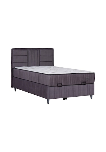 Premium Bamboo Sleepy Üçlü Set Gri Baza Başlık Yatak 150 x 200