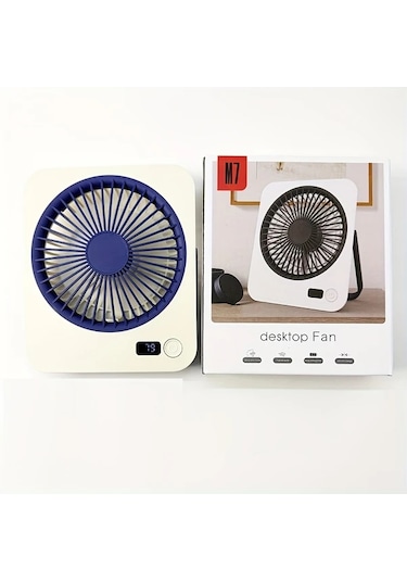 Xuweiwei Pembe Taşınabilir Usb Şarj Edilebilir Sessiz Masaüstü Fanı 39 C Soğutma 4 Yapraklı Avrupa Kanat Tasarımı Ofis Seyahat İçin