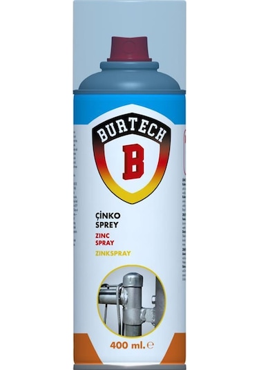 Burtech Çinko Sprey Galvaniz Koruyucu Zink Spreyi 400 ML