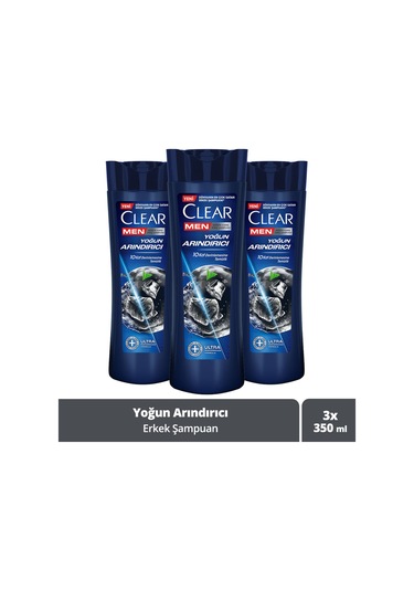 Men Kepeğe Karşı Etkili Şampuan Yoğun Arındırıcı 350 Ml X3