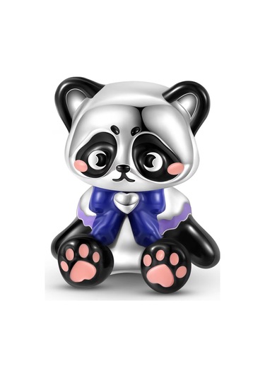 Fubena Sevimli Panda Charm Gümüş
