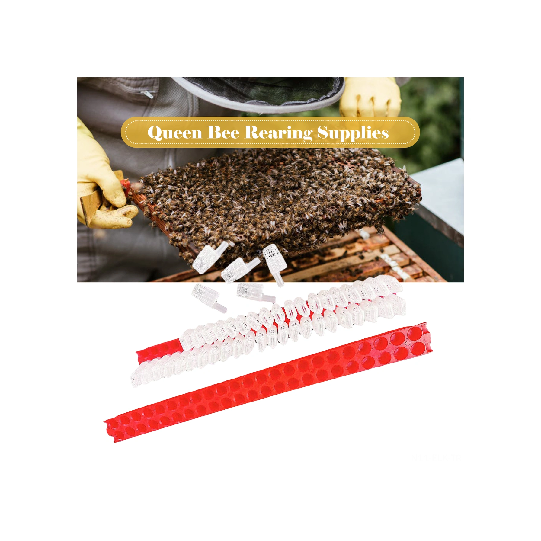 Xindoker Arı Kraliçe Taşıma Aleti, Arıcılık Ekipmanı, Kraliçe Kafesi Ve Tutucu, Yeni Ve Profesyonel Arıcılar İçin, Plastiği, Kırmızı Rengi