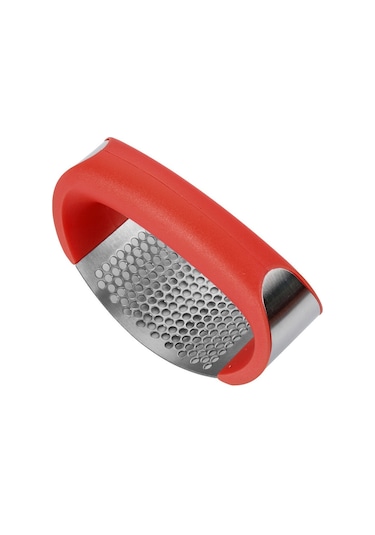 Jzcat Paslanmaz Çelik Manuel Halka Sarımsak Presi-kırmızı