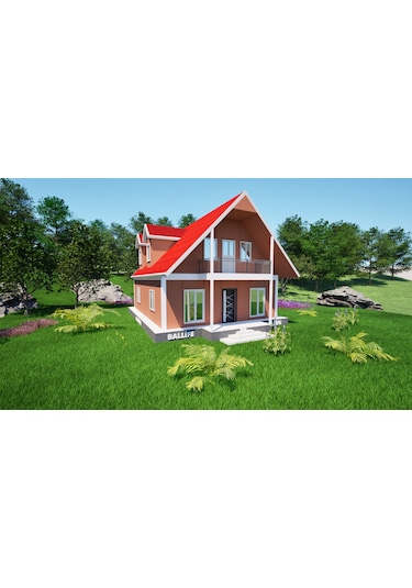 Ballife Prefabrik 134 M2 Standart Dubleks Prefabrik Konut