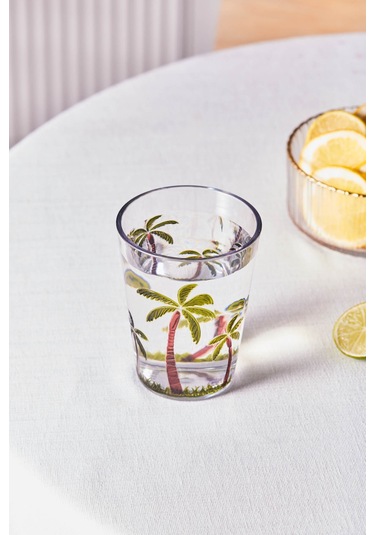 Karaca Palmera Akrilik Su Bardağı 430 Ml Şeffaf Şeffaf