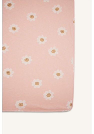 Defacto Kız Bebek Çiçek Desenli İçi Polarlı Battaniye F5648a5nsog208 Turuncu