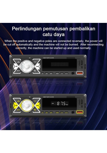 Suofeng Araç Bluetooth Mp3 Çalar - Sesli Asistanlı, Fm Radyolu, Çok Fonksiyonlu Otomobil Müzik Sistemi