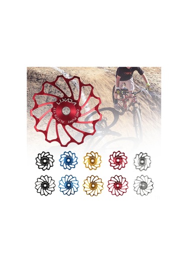 Geeroyoo Lixada 7075 Alüminyum Bisiklet Arka Vites Makarası - 13 Dişli, Hafif Ve Dayanıklı, Kırmızı Renk Seçeneği Çok Renkli