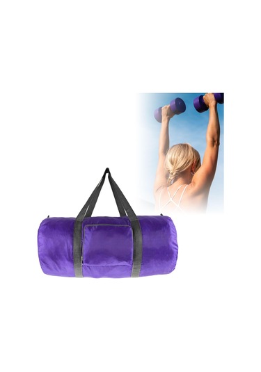 Suntek Katlanabilir Seyahat Duffel Torbası Katlama Menekşe Menekşe Mor