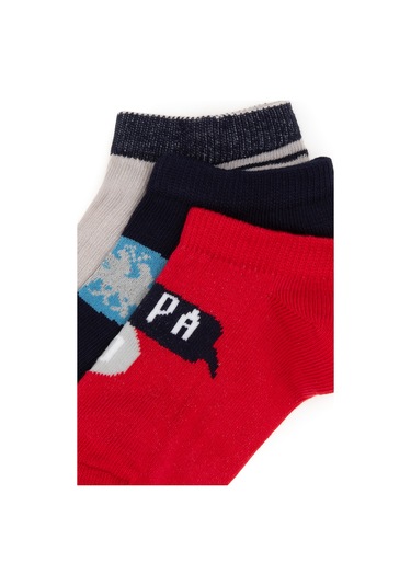 U.s. Polo Assn. Erkek Çocuk Kırmızı Çorap Patik 50311347-vr030 Kırmızı