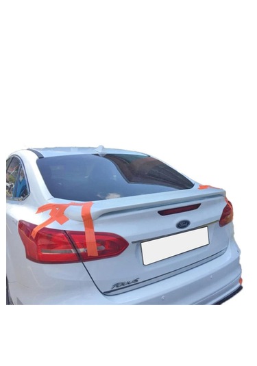 Ford Focus 3 2015+ Fiber Spoiler Boyalı Beyaz Arka Spoiler Sedan