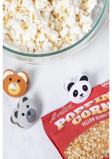 Büro Ev Ofis Mutfağı İçin 3adet Sızdırmaz Figür Gıda Poşet Torba Klips Mandalı