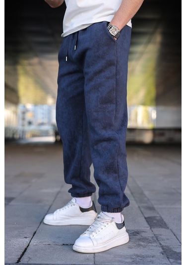 Lacivert Batik Desenli Jogger Eşofman Altı E6582 Lacivert