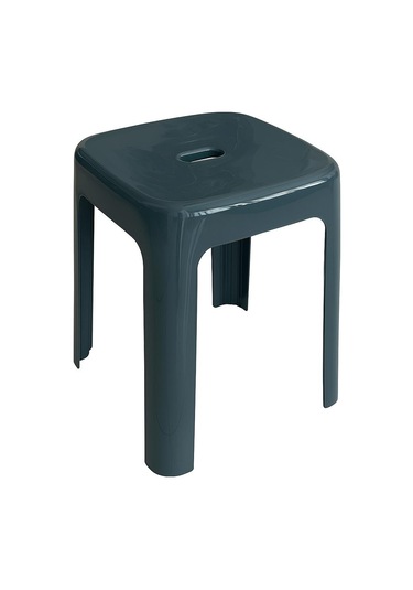 Saban Tabure Sağlam Plastik Kırılmaya Dayanıklı Bahçe, Balkon ,banyo Gri