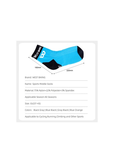 Vkemall Çorap Bisiklet Sürme Orta Baldır Çorapları Bisiklet Bisiklet Çorapları Yumuşak Nefes A Gri