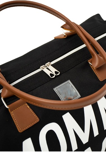 Baby Mom Bizoon 258 Termal Biberon Cepli Anne Bebek Bakım Çantası 43 x 33 CM Siyah