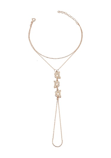 925 Ayar Gümüş Rose Sıra Kelebekler Şahmeran - 45100601 Rose Gold