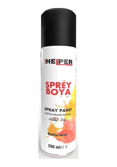 Mxs Helper Sprey Boya Ral-9005 Mat Sıyah 200 Ml AOD-MXS HEB191105