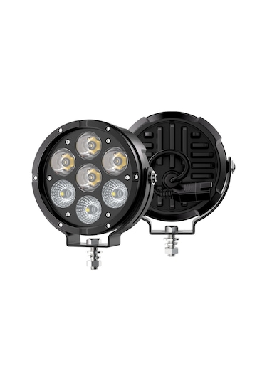 Motosiklet Profesyonel Led Sis Farı Kiti Renk Kapaklı 100w Modlu Beyaz + Kapak İle Sarı Sis Farı
