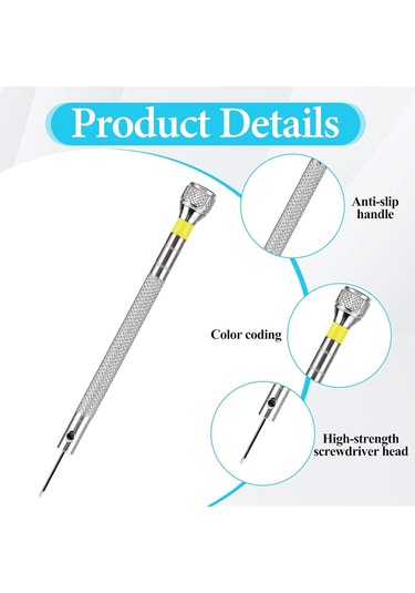 Leasetake Adet Mikro Tip Saatçi Tornavidası 0.8-1.4mm Gözlük Mücevher Onarımı İçin Cımbızlı Hassas Tornavida