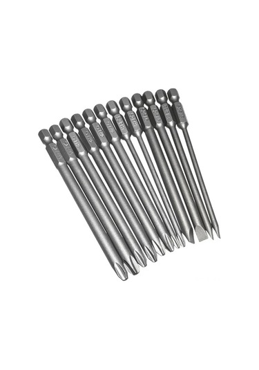 Trendooze Uçları Uç Tornavida Seti, S2 Phillips Parçalı Manyetik Çelik 12 100mm Rp