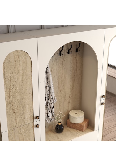 Palermo Portmanto Klm V110 - Krem / Traverten Krem / Traverten