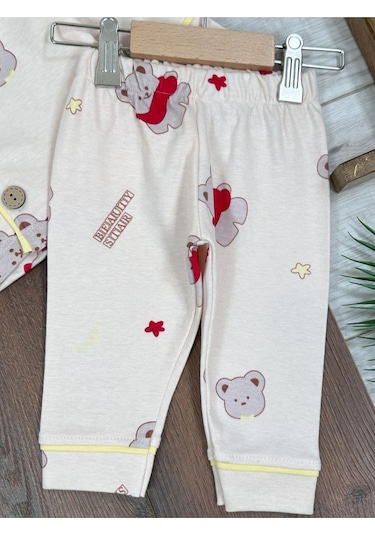 Bebek Ve Çocuk Pijama Takımı 4bb2 Bej